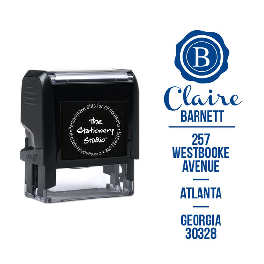 Barnett Vertical Address Self Inking Stamper